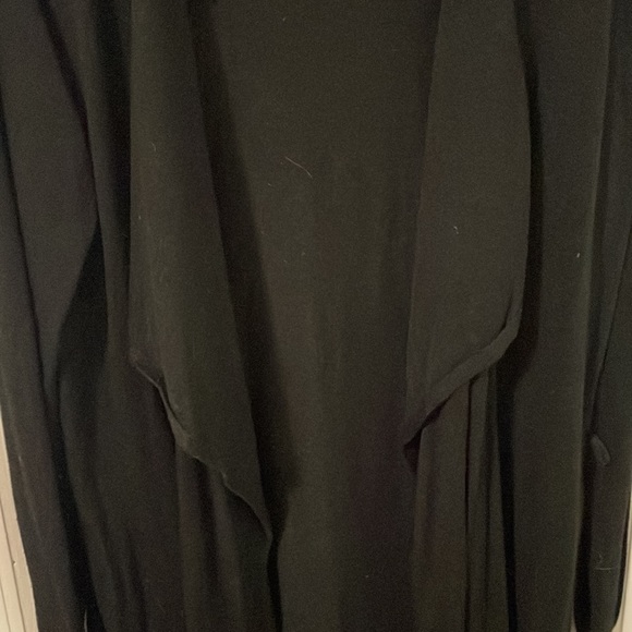 H&M basics open cardigan, hits at knees, black - Picture 2 of 3